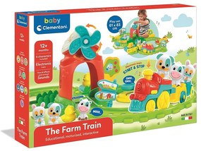 Animale Choo-Choo Fermă interactivă, set trenuleț Clementoni