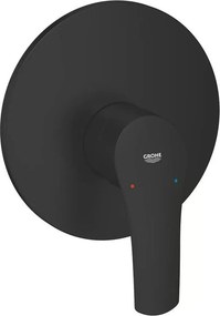 Baterie dus incastrata Grohe Eurosmart negru mat fara corp ingropat
