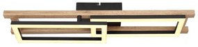 Plafoniera LED design modern ILLA negru, maro 69x36,5cm