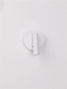 Aplica cu Spot LED directionabil stil minimalist TICO alba, NVL-9695146