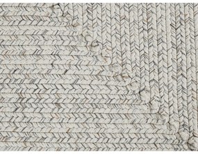 Covor alb/bej de exterior 200x80 cm - NORTHRUGS