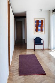 Covor tip traversă burgundy din iută 80x245 cm Notes – Mette Ditmer Denmark