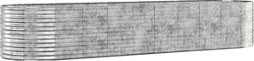 vidaXL Strat înălțat grădină 396x100x68 cm oțel galvanizat