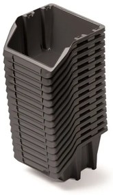 Set 16 cutii de depozitare de 9,2 x 7,7 x 6 cm, negru