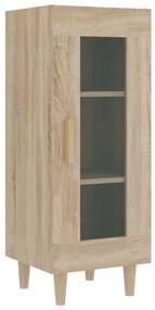 Dulap inalt, stejar sonoma, 34,5x34x180 cm, lemn prelucrat