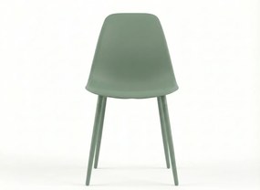 Scaun bucatarie OSAKA plastic, verde salvie