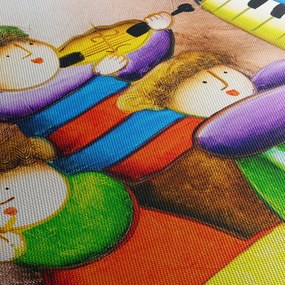 Tablou - Muzicanții, pictură (90x60 cm)