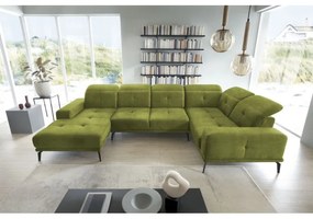 Colțar Neviro 350cm verde