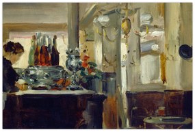 Tablou - Style of Edouard Manet, Bon Bock Cafe, reproducere (90x60 cm)