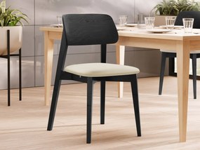 Scaun sufragerie KD 63 (Negru + crem) . Promo -16%. 1103454
