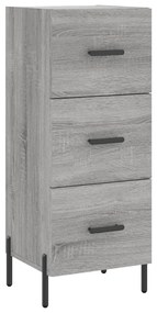 vidaXL Servantă, gri sonoma, 34,5x34x90 cm, lemn compozit