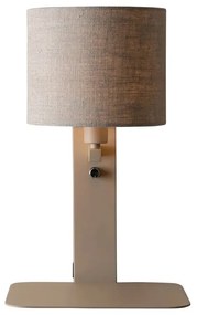 Aplica cu raft, port USB si abajur textil in inchis Florence