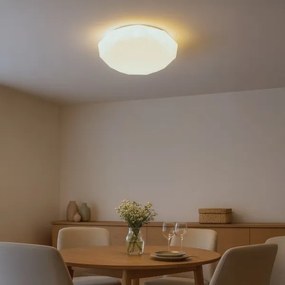 Plafonieră LED dimabilă HEX LED/72W/230V 3000-6000K Ø 50 cm albă + telecomandă