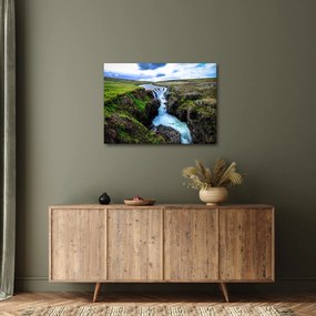 Tablou - Cascada intre stânci (70x50 cm)