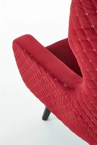 Fotoliu tapitat Marvel Velvet visiniu – H103 cm