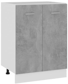 vidaXL Dulap inferior “Lyon”, gri beton, 60 x 46 x 81,5 cm