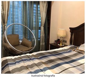 Fotoliu balansoar suspendat Belgica 2 (transparent + auriu + gri) . 1116273