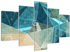 Tablou - Abstract turcoaz (150x105 cm)