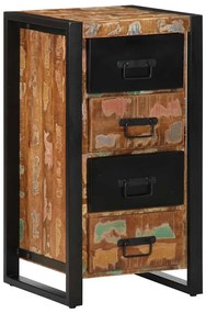 vidaXL Dulap cu sertar multicolor 40x40x75 cm lemn masiv recuperat