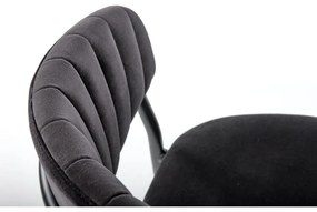 Scaun de bucaterie Rolland, negru