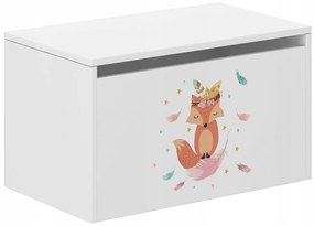 Cutie de depozitare copii cu o vulpe dulce 40x40x69 cm