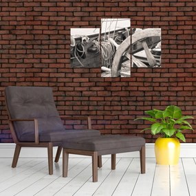 Tablou - Cârma de barcă cu vele (90x60 cm)