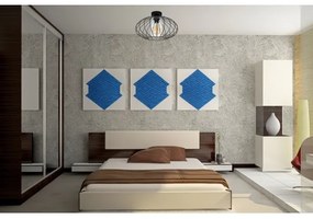 Lustră aplicată CORRINI 1xE27/60W/230V d. 34 cm negru/transparent