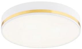 Plafonieră AMORE 3xE27/15W/230V diametru 45 cm albă/aurie Argon 6138