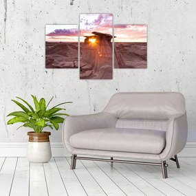 Tablou - Apus de soare în deșert (90x60 cm)