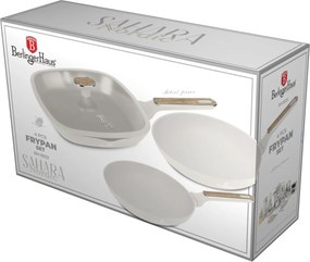 Set tigai 4 piese Sahara Nordic Berlinger Haus BH 8323, crem, cu acoperire antiaderenta titanPro
