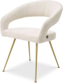 Scaun design elegant LUX Bravo, boucle crem 116146 HZ