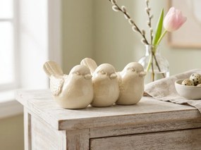 Decoratiune de primavara CRAQUELE PASARI 19,5 cm - mai multe culori Culoare: Verde
