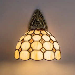 Brilagi - Aplică de perete Tiffany DORAN din vitralii, 1xE27/40W/230V