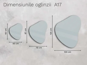 Oglindă LED organică cu iluminare A17