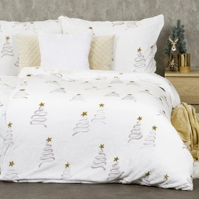 Lenjerie de pat din microflanel 4Home Christmas tree, 140 x 200 cm, 70 x 90 cm, 140 x 200 cm, 70 x 90 cm