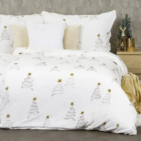 Lenjerie de pat din microflanel 4Home Christmas tree, 140 x 200 cm, 70 x 90 cm, 140 x 200 cm, 70 x 90 cm