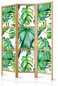 Paravan japonez - Monstera and Palm Leaves I