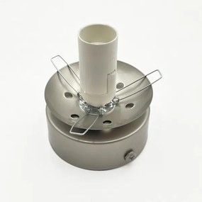 Plafonieră ELIAS 1xE14/5W/230V Ø 13 cm crom mat/alb
