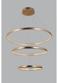 Lustră LED pe cablu BRIGHTON LED/55W/230V aurie Azzardo AZ4429