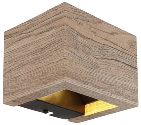 Aplică LED Globo 15553W1W ALINA LED/8W/230V maro