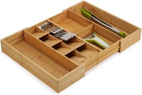 Organizator de tacâmuri în culoare naturală ajustabil din bambus 32 x 40 cm DrawerStore Bamboo – Joseph Joseph