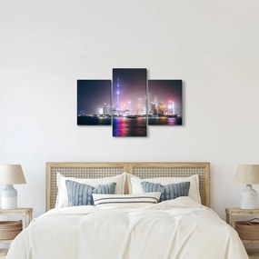 Tabloul Shangai nocturn (90x60 cm)