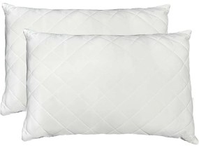 Set de 2 perne răcoritoare cu husă, 50 x 70 cm, alb