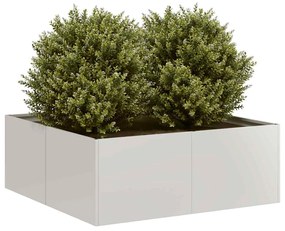 vidaXL Jardinieră 80x80x30 cm oțel inoxidabil