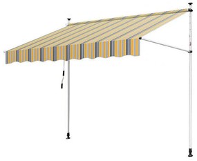 ALDABRA HHYVA4012 parasolar balcon, 400X120 cm, albastru-galben