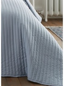 Cuvertură albastră matlasată 230x220 cm Quilted Lines – Bianca