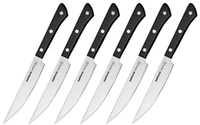 Set 6 cutite friptura Samura Harakiri, otel japonez, 13 cm