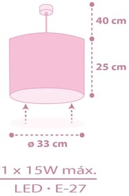 Lustră pentru copii Dalber 42492 FAIRY DREAMS 1xE27/15W/230V