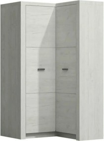 Dulap INFINITY I-14, frasin alb, PAL melaminat, cu 2 usi, 90/106x58/42