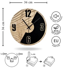 Ceas de perete ø 36 cm Ryan – Styler
